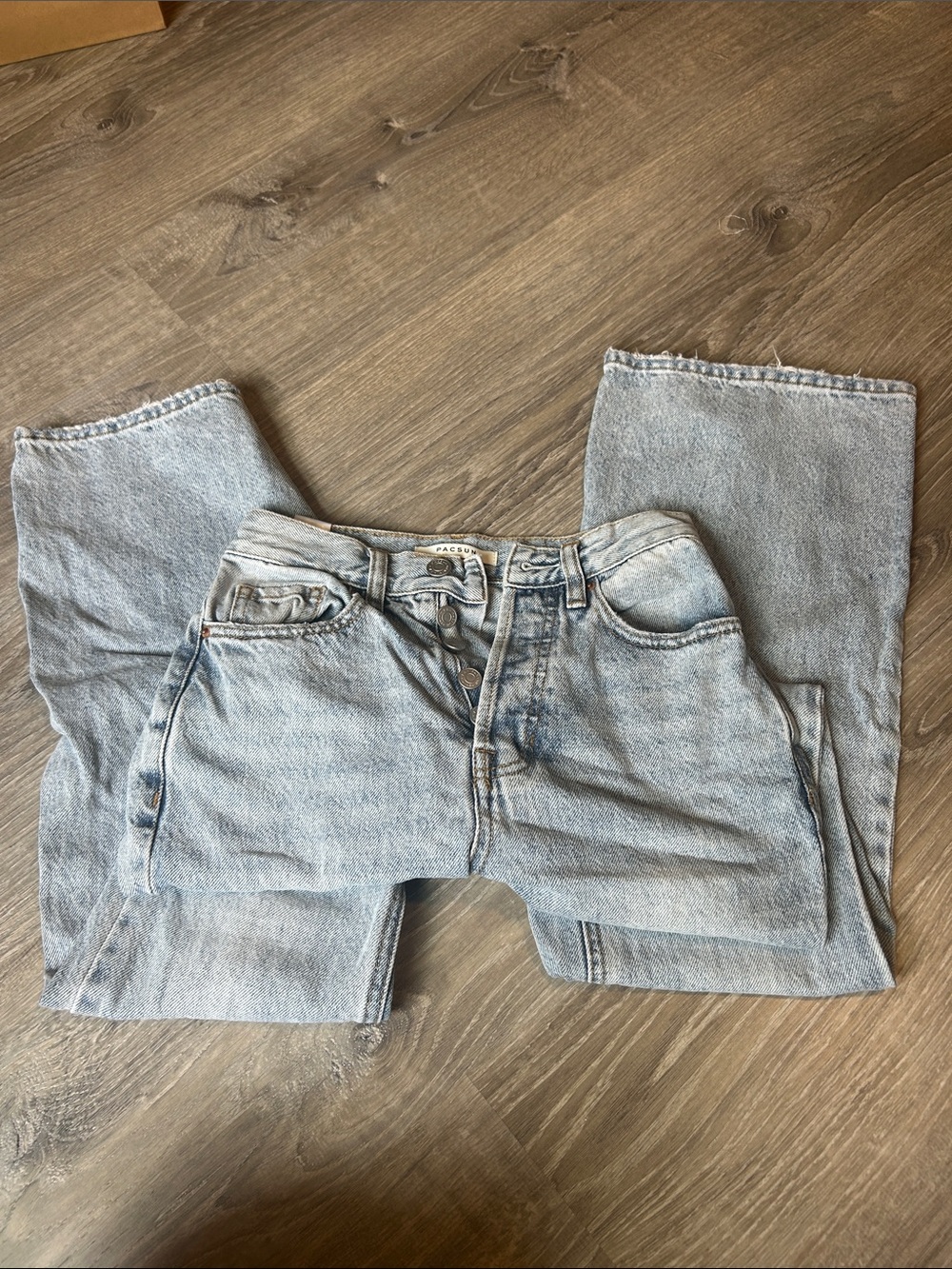 PacSun Light Wash High-Rise Straight Jeans